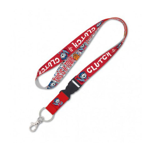 Shop Houston Rockets WinCraft "This is H-Town Clutch City" Durable Breakaway Lanyard - Sporting Up