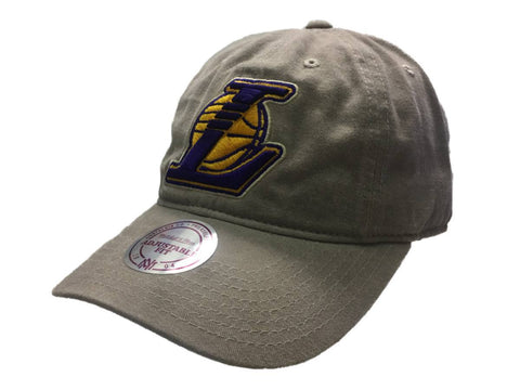 Shop Los Angeles LA Lakers NBA Mitchell & Ness Blast Wash Slouch Strapback Hat Cap - Sporting Up