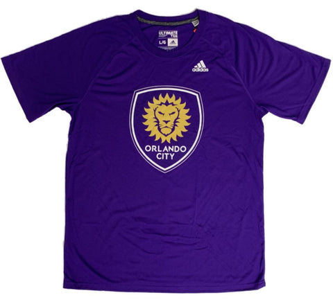 Orlando city sc mls adidas camiseta de manga corta climalite "ultimate" púrpura - sporting up