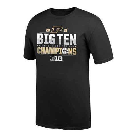 Handla Purdue Boilermakers 2019 BIG 10 Basketball Champions T-shirt för män omklädningsrum - Sporting Up