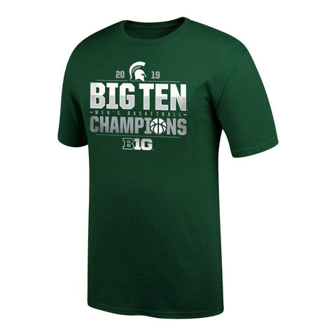 Shop Michigan State Spartans 2019 BIG 10 Basketball Champions Locker Room T-Shirt - Sporting Up
