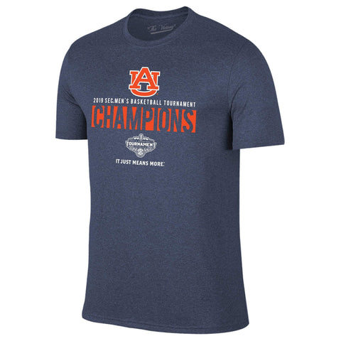 Shop Auburn Tigers 2019 SEC Men's Basketball Tournament Champions Locker Room T-Shirt - Sporting Up