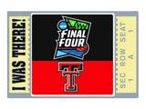 Texas Tech Red Raiders 2019 NCAA Final Four Minneapolis "I WAS THERE!" Pin - Sporting Up