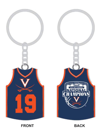 Shop Virginia Cavaliers 2019 NCAA Men's Basketball National Champions Jersey Keychain - Sporting Up