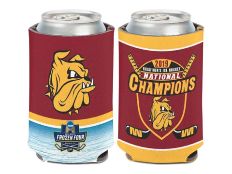 Enfriador de latas Frozen Four Champions masculino de la NCAA Minnesota Duluth Bulldogs 2019 - Sporting Up