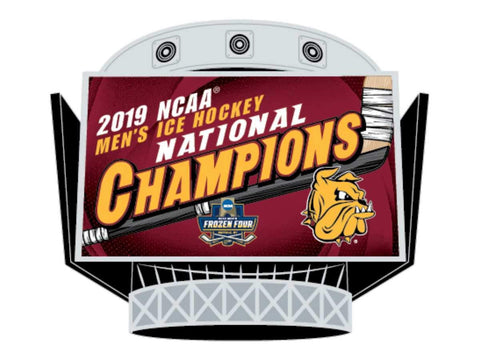 Shop Minnesota Duluth Bulldogs 2019 NCAA Men's Frozen Four Champions Metal Lapel Pin - Sporting Up