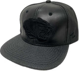 Missouri Tigers Zephyr Black Faux Leather with Textured Flat Bill Adj. Hat Cap - Sporting Up