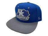 Kentucky Wildcats Zephyr Blue "UK Lexington, KY" Snapback Flat Bill Hat Cap - Sporting Up
