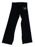 Philadelphia Flyers Retro Brand WOMEN'S Black Cutoff Drawstring Sweatpants (XL) - Sporting Up
