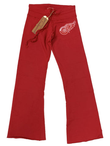 Shop Detroit Red Wings Retro Brand WOMEN'S Red Raw Edge Drawstring Sweatpants (XS) - Sporting Up