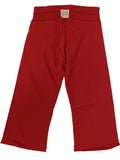 Detroit red wings retro märket kvinnors röda cutoff capri sweatpants - sportiga upp