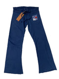 New York Rangers Retro Brand WOMEN'S Blue Raw Edge Drawstring Sweatpants - Sporting Up