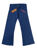 New York Rangers Retro Brand WOMEN'S Blue Raw Edge Drawstring Sweatpants (XL) - Sporting Up