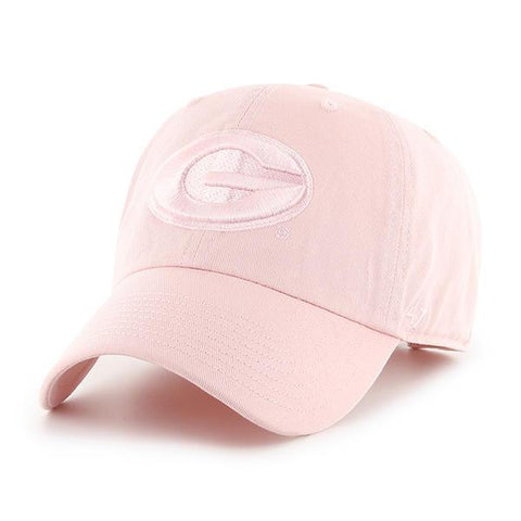 Shop Georgia Bulldogs 47 Brand WOMEN'S Pastel Pink Clean Up Adj. Slouch Relax Hat Cap - Sporting Up