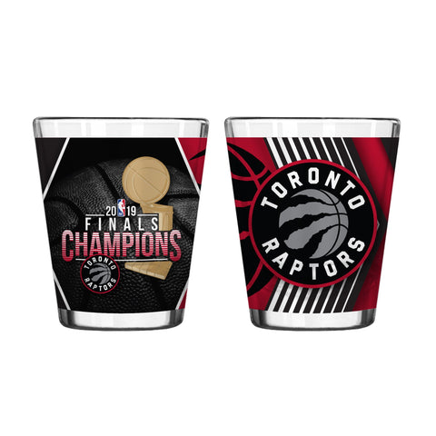 Shop Toronto Raptors 2019 NBA Finals Champions Team Colors Sublimated Shot Glass - Sporting Up