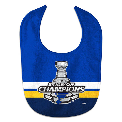 Shop St. Louis Blues 2019 Stanley Cup Champions WinCraft Infant Baby Trophy Bib - Sporting Up