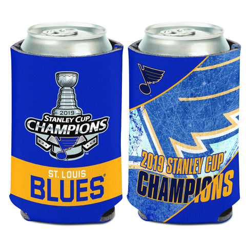 Shop St. Louis Blues 2019 Stanley Cup Champions WinCraft Team Colors Drink Can Cooler - Sporting Up