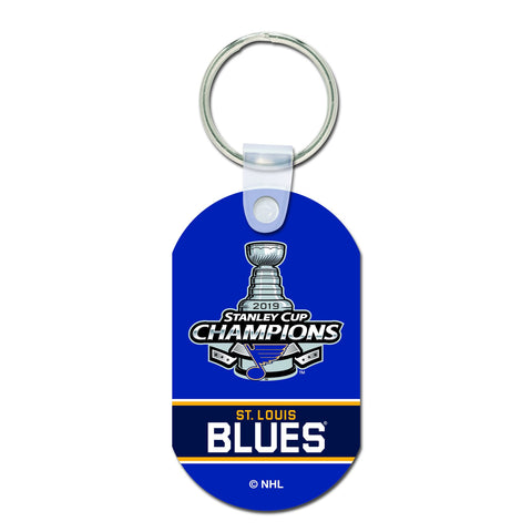 Shop St. Louis Blues 2019 Stanley Cup Champions WinCraft Team Colors Aluminum Keychain - Sporting Up