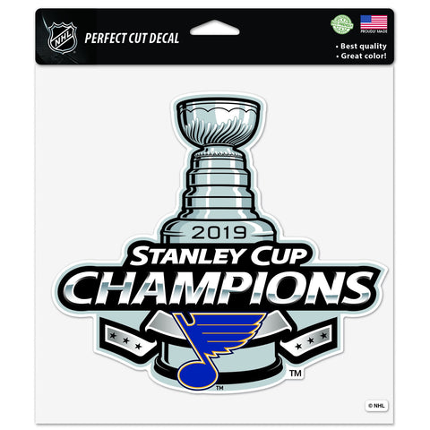 Shop St. Louis Blues 2019 Stanley Cup Champions WinCraft Perfect Cut Decal (8"x8") - Sporting Up