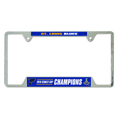 Shop St. Louis Blues 2019 Stanley Cup Champions WinCraft Metal License Plate Frame - Sporting Up