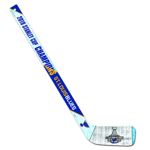 Shop St. Louis Blues 2019 Stanley Cup Champions WinCraft Wooden Hockey Stick - Sporting Up