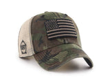 Operation Hat Trick OHT American Flag 47 Brand Camo Sector Mesh Clean Up Hat Cap - Sporting Up