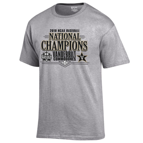 Shop Vanderbilt Commodores 2019 College World Series Champions Locker Room T-Shirt - Sporting Up