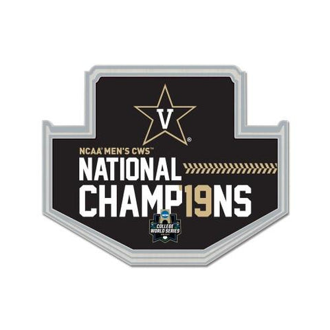 Shop Vanderbilt Commodores 2019 Men's College World Series CWS Champions Lapel Pin - Sporting Up