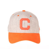Clemson Tigers Zephyr "Oxford" Structured Stretch Fit Fitted Hat Cap - Sporting Up