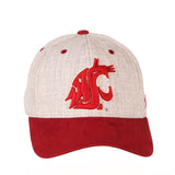 Washington state pumas zephyr "oxford" gorra de sombrero ajustada con ajuste elástico estructurado - sporting up