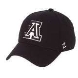 Arizona Wildcats Zephyr "ZH Black" Structured Stretch Fit Fitted Hat Cap - Sporting Up