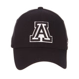 Arizona Wildcats Zephyr "ZH Black" Structured Stretch Fit Fitted Hat Cap - Sporting Up