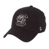 South Carolina Gamecocks Zephyr "ZH Black" Structured Stretch Fit Fitted Hat Cap - Sporting Up