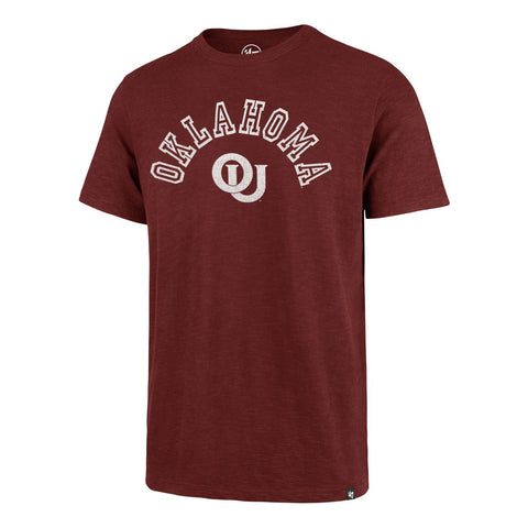 Oklahoma Sooners '47 Vintage Cardinal Red „Landmark“ Scrum T-Shirt – sportlich