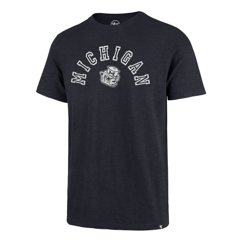 Compre camiseta scrum "landmark" azul marino de otoño vintage de Michigan Wolverines '47 - sporting up