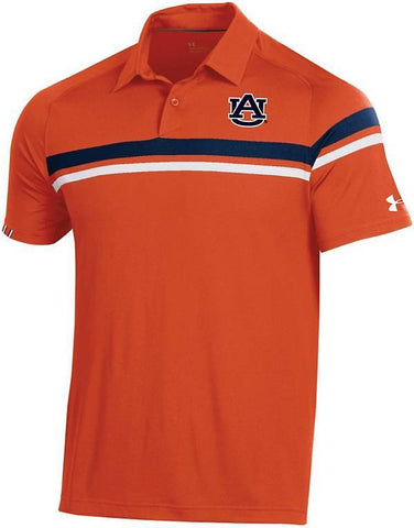 Auburn Tigers Under Armour Orange 2019 Sideline Tour Drive Coaches Polo - Sporting Up