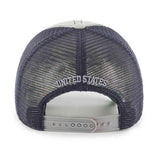 Operation Hat Trick OHT American Flag 47 Brand Gray Trawler Mesh Relax Hat Cap - Sporting Up