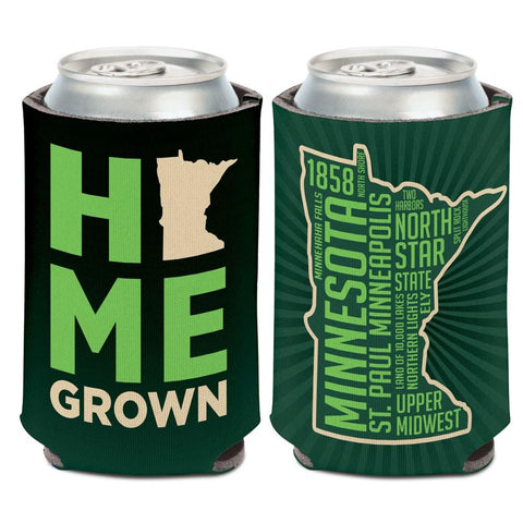 Refroidisseur de canette de boisson en néoprène Wincraft « North Star State » cultivé dans le Minnesota - faire du sport