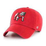 Georgia Bulldogs 47 Brand Red Vintage Clean Up Adjustable Strap Slouch Hat Cap - Sporting Up