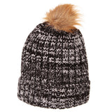Penn State Nittany Lions WOMEN'S "Gracie" Faux Fur Poofball Knit Beanie Cap - Sporting Up
