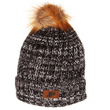 Purdue Boilermakers Zephyr WOMEN'S "Gracie" Faux Fur Poofball Knit Beanie Cap - Sporting Up