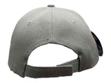 New York "NY" XM Gray & Navy Semi-Structured Adjustable Strap Hat Cap AA249 - Sporting Up