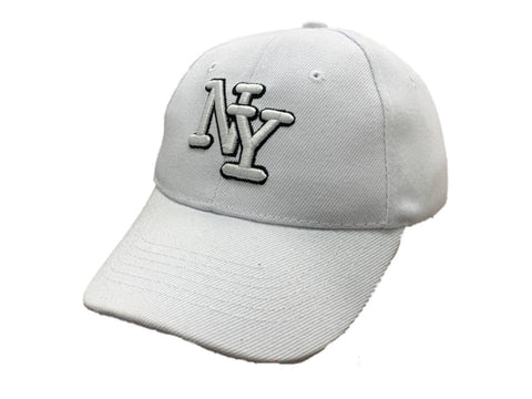 New York "NY" XM YOUTH Kids White Semi-Structured Adjustable Strap Hat Cap HT836 - Sporting Up