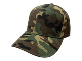 Camouflage XM Structured Adjustable Strap Blank Hat Cap - Sporting Up