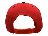 Red & Black XM Structured Adjustable Snapback Flat Bill Blank Hat Cap - Sporting Up