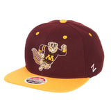 Minnesota Golden Gophers Zephyr Two-Tone Structured Snapback Flat Bill Hat Cap - Sporting Up