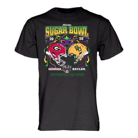 Shop Georgia Bulldogs Baylor Bears 2020 CFP Sugar Bowl "Slushy" Black T-Shirt - Sporting Up