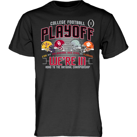 Handla lsu oklahoma ohio state clemson 2019-2020 collegefotboll "we're in" t-shirt - sporting up