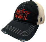 Pink Floyd Retro Brand "The Wall" Vintage Distressed Mesh Snapback Hat Cap - Sporting Up
