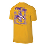LSU Tigers 2019-2020 CFP National Champions Gold Yellow "Perfection" T-Shirt - Sporting Up